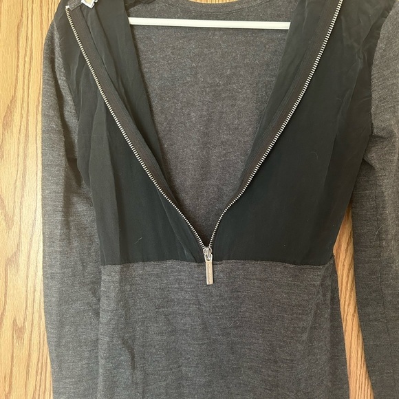 Michael Kors Black and Gray Long Sleeve Dress - Picture 5 of 10